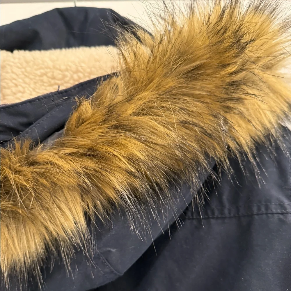 Abercrombie & Fitch Men’s Ultra Down Parka with Faux Fur Trim Size XL Like New - Picture 11 of 16